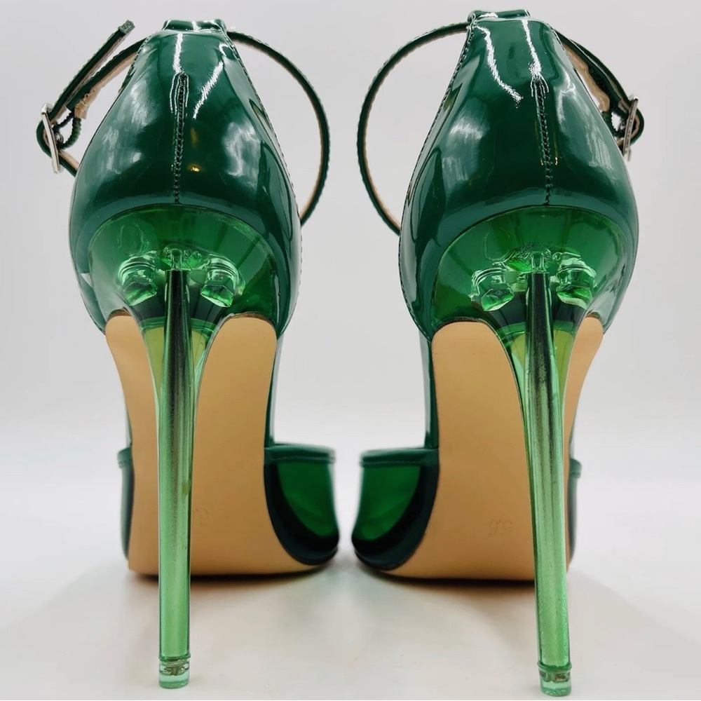 Steve Madden, emerald green stiletto heels - Picture 4 of 7